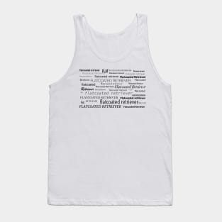 Flatcoated Retriever Word Cloud Tank Top